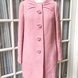 Kate Spade Pink Etta Wool Coat